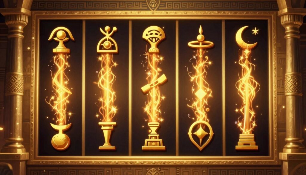 Μηχανισμοί παιχνιδιού του Legacy of Dead με expanding symbols Μηχανισμοί παιχνιδιού του Legacy of Dead με expanding symbols