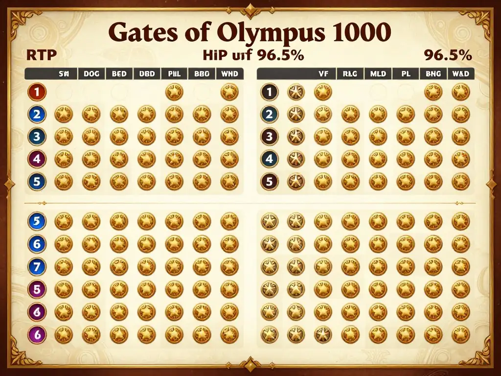 Gates of Olympus 1000 RTP and volatility visualization Gates of Olympus 1000 RTP and volatility visualization